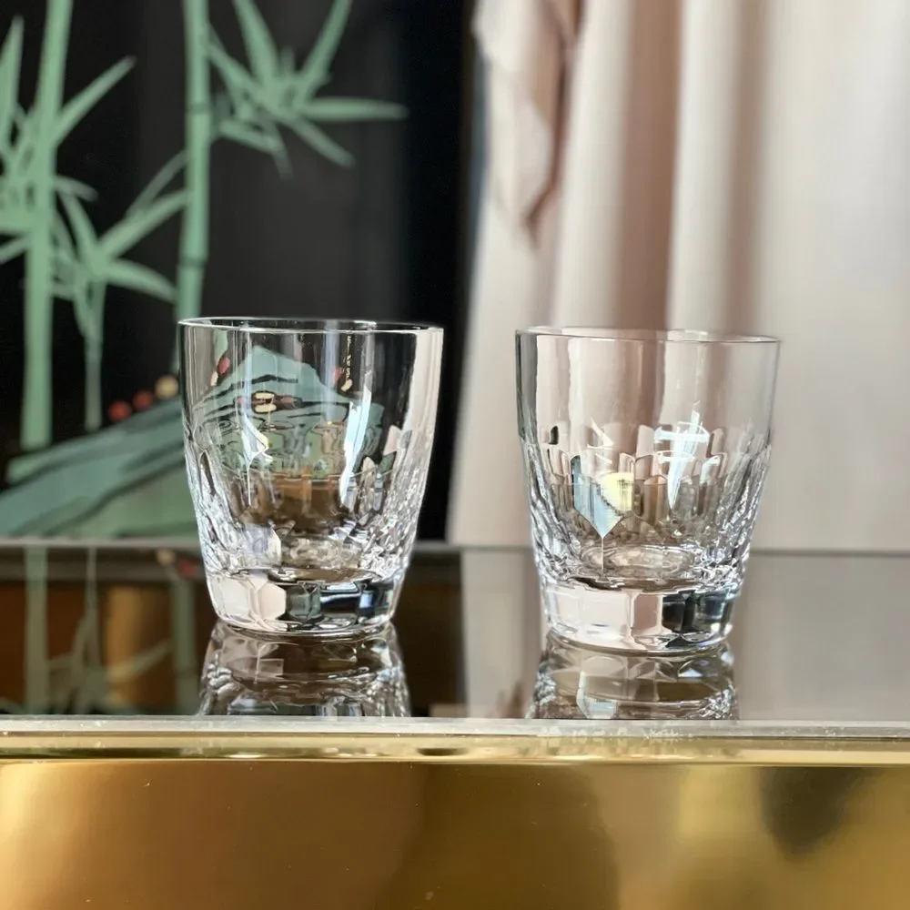 ♥️ Monique Lhuillier, Atelier Double Old Fashioned Glasses, pair Royal Doulton
